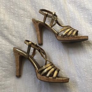 Coach gold Selena sandal 7.5